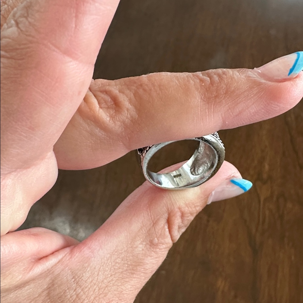 Brighton.  Red, garnet, wide cigar band. Size 8 - Picture 9 of 10